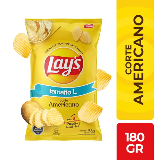 PAPAS FRITA LAYS L 180 gr 