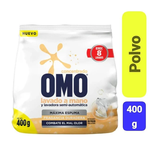 DETERGENTE OMO MAXIMA ESPUMA 400 gr