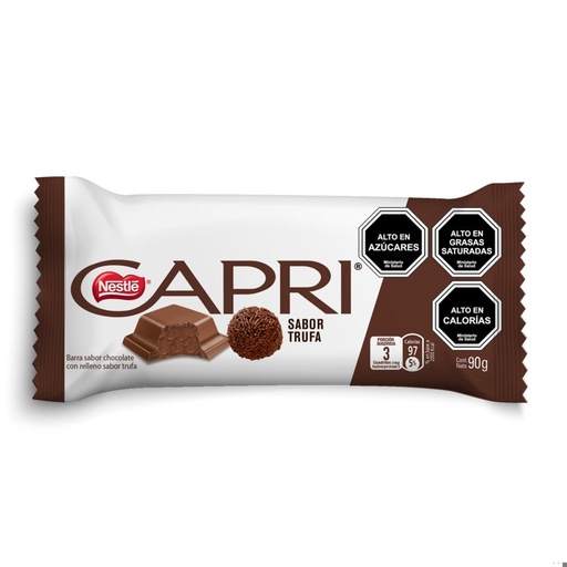 [U81-19] CHOCOLATE CAPRI TRUFA 90 GR