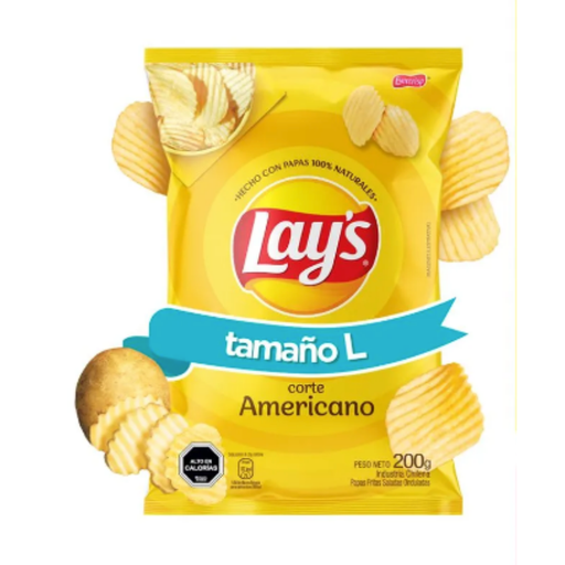PAPAS FRITA LAYS L 200 gr