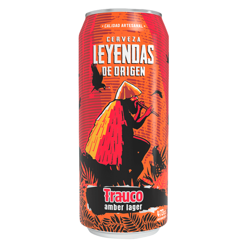 CERVEZA DE ORIGEN TRAUCO AMBER LAGER 473cc (5.5°)