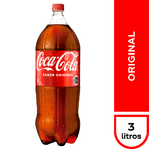 [U100-1] BEBIDA COCA COLA ORIGINAL 3 LT PET