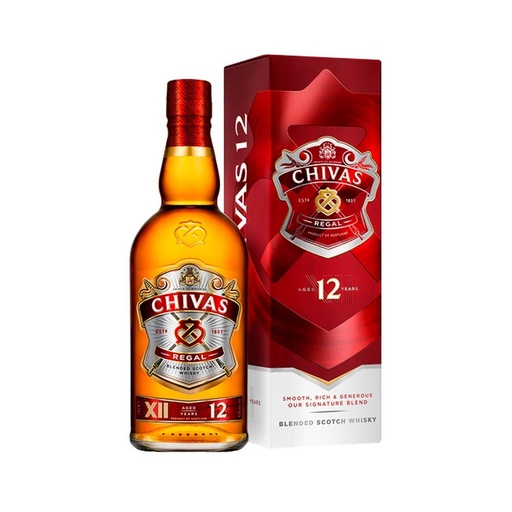 [U810-17] WHISKEY CHIVAS REGAL 12 AÑOS 750cc (40°)