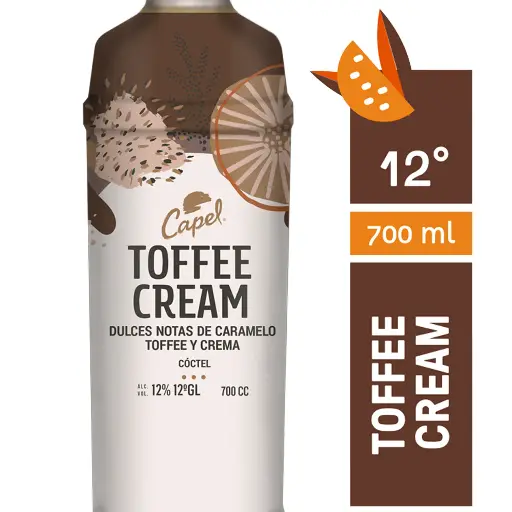 [U800-14] COCTEL CAPEL TOFFE CREAM 700cc (12°)