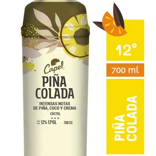 [U800-15] COCTEL CAPEL PIÑA COLADA 700cc (12°)