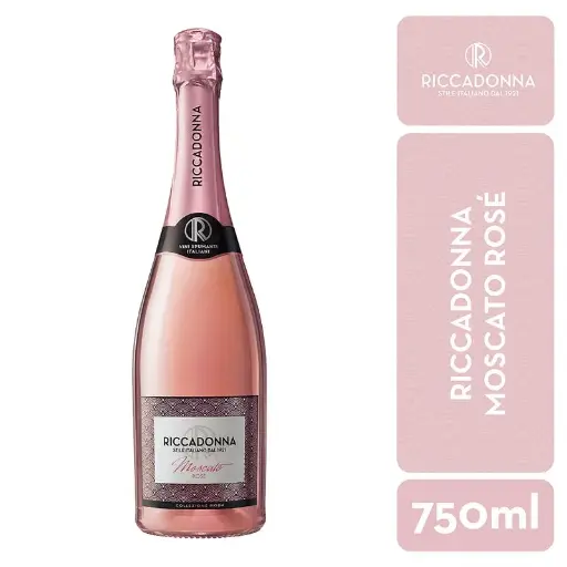 [U800-40] ESPUMANTE RICCADONNA MOSCATO ROSE 750CC (8°)