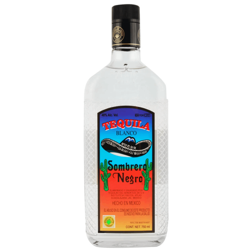 [U825-6] TEQUILA SOMBRERO NEGRO  BLANCO 750cc (40°)