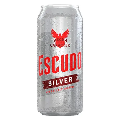 [U400-1] CERVEZA ESCUDO SILVER LATA 470cc (5°)