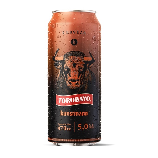 [U400-28] CERVEZA KUNSTMANN TOROBAYO LATA 470cc (5°)