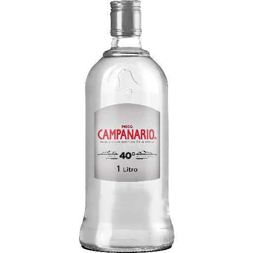 [U805-38] PISCO CAMPANARIO BLANCO 1LT (40°)