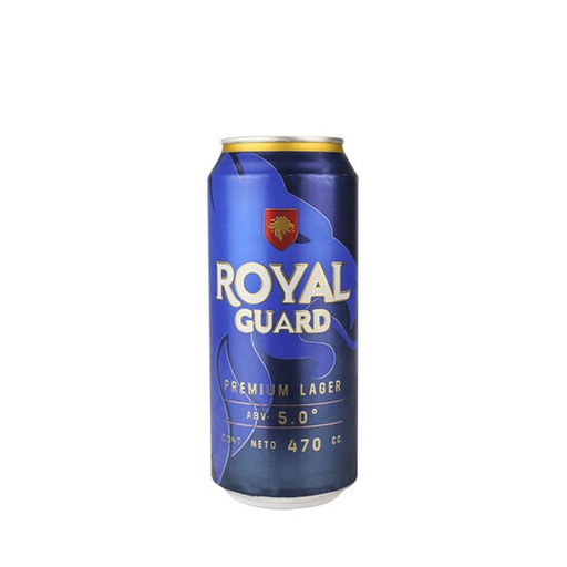 CERVEZA ROYAL GUARD LATA 470cc UN (5º)
