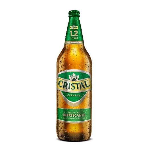 CERVEZA CRISTAL RETORNABLE 1.2 LT (4.6º)