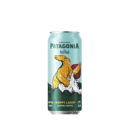 CERVEZA PATAGONIA HOPPY LATA 470cc (4.8º)