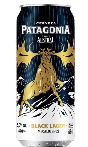 CERVEZA PATAGONIA BLACK LATA 470cc (5.7º)