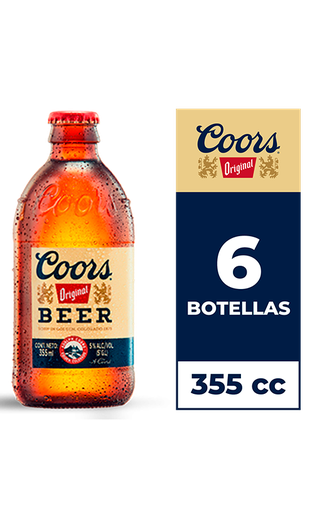 [U401-6] CERVEZA COORS BOTELLIN 355CC (5º)