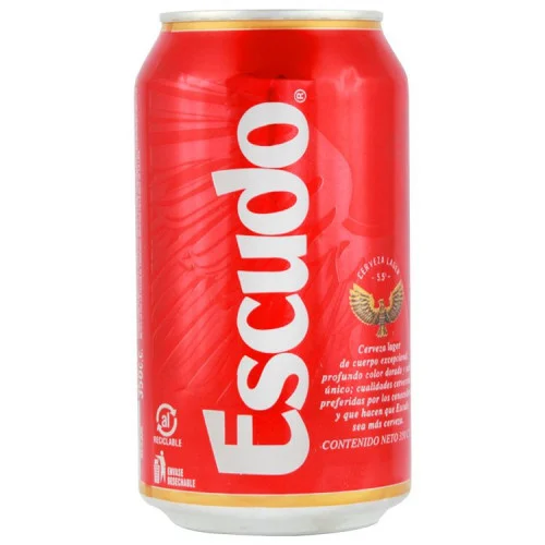 CERVEZA ESCUDO ROJA LATA 350cc (5.5º)