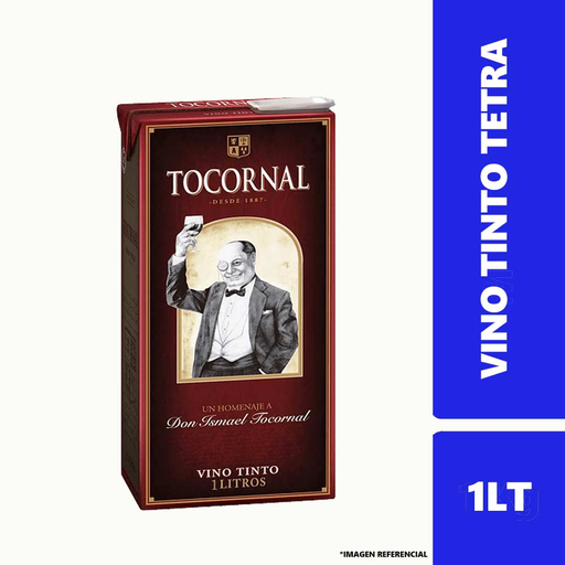[U915-16] VINO TOCORNAL TINTO TETRA 1 LT (12°)