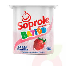 [U50-5] YOGHURT BATIDO FRUTILLA SOPROLE 120 GR