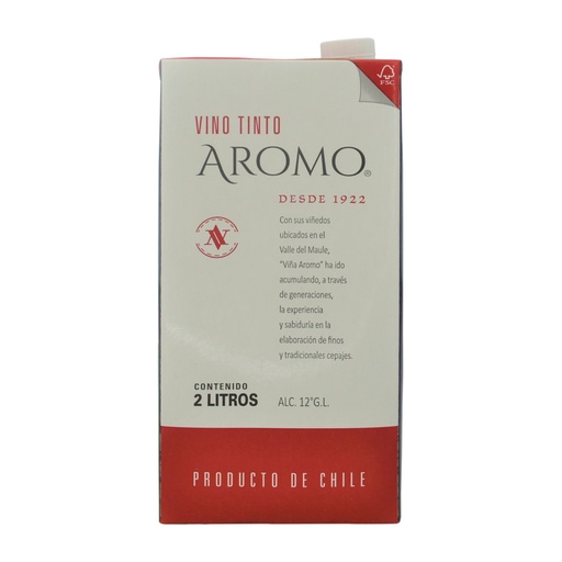 [U915-1] VINO AROMO TINTO TETRA  2 LT (12°)