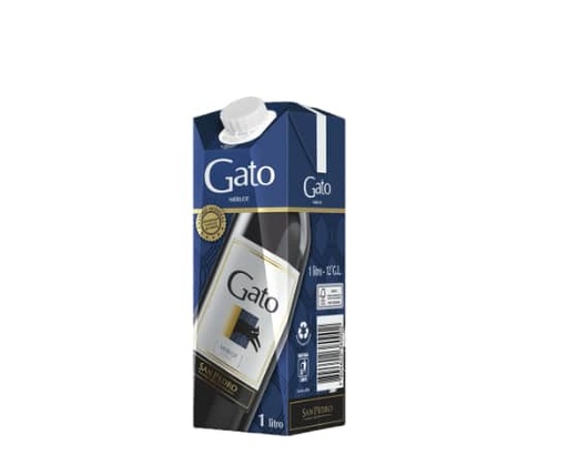 [U915-23] VINO GATO MERLOT TETRA 1 LT (12°)