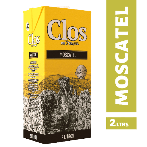 [U915-30] VINO CLOS DE PIRQUE MOSCATEL TETRA  2LT (12°)