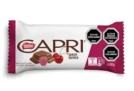 [U81-25] CHOCOLATE CAPRI SABOR GUINDA 90g