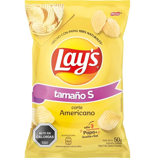 PAPAS FRITAS LAYS S 50 GR