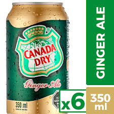 [230-9] CANADA DRY GINGER ALE 350cc X 6 UN