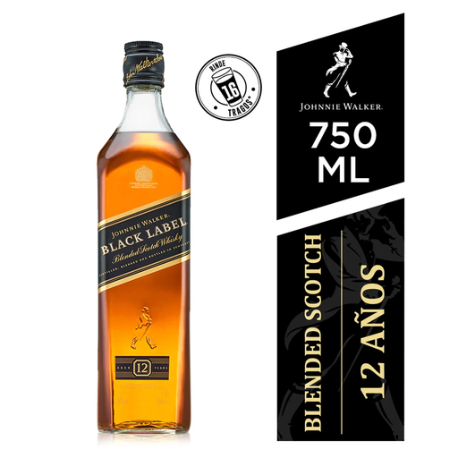 [U810-15] WHISKY JOHNNIE WALKER BLACK LABEL 750cc (40°)