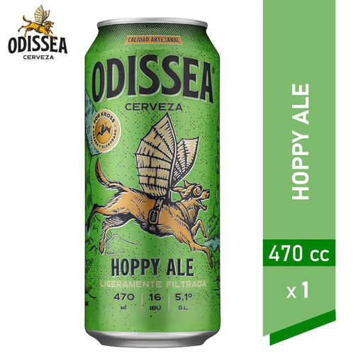 [U400-8] CERVEZA ODISSEA HOPPY ALE LATA 470cc (5.1° )