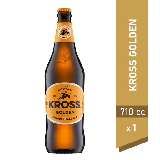 [U407-12] CERVEZA KROSS GOLDEN BOT 710 ML (5.3 ° )  